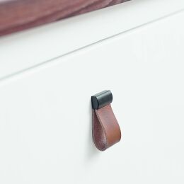  Deluxe 31x16x57mm Mat zwart / Cognac bruin