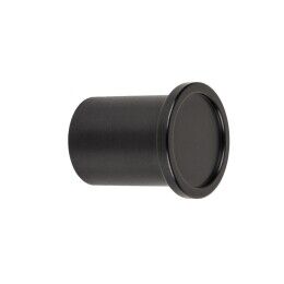Dop knop Ø-25mm H-28mm Mat zwart geborsteld