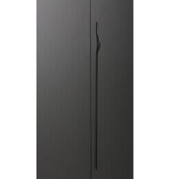 Greep rond a-sym 8x192/992x1040mm Mat zwart