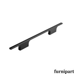 Greep Tau 10x160x286mm Mat zwart geborsteld