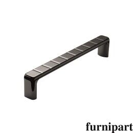 Greep Trottoir 18x160x168mm Zwart nikkel glanzen