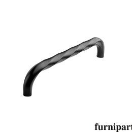 Greep twisted 12x160x172mm Zwart