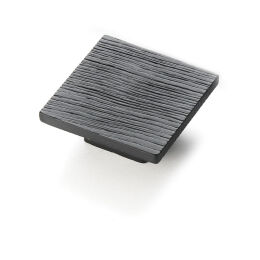 Knop vierkant 50x50mm Mat zwart