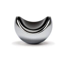 Kootwijk knop glimmend chroom/zwart