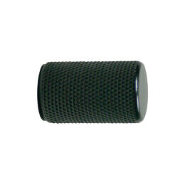 Stiftknop ribbel 17,5mm H-28mm alu. Zwart