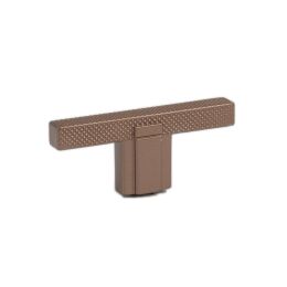 Strakke ribb knop 9x12x65mm Brons