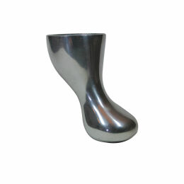 Tosca poot 130mm glimmend Aluminium