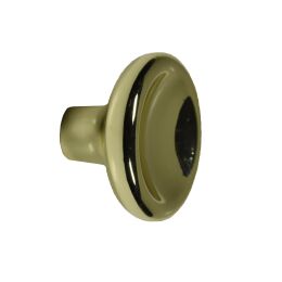 Vulcan knop Ø 35mm H-21mm glimmend messing