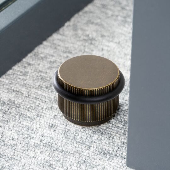 Deurstopper Arpa floor Ø-45mm H-30mm Donker antiek brons