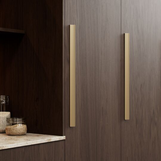 Greep Ciel  Mat messing leverbaar in 3 lengte maten