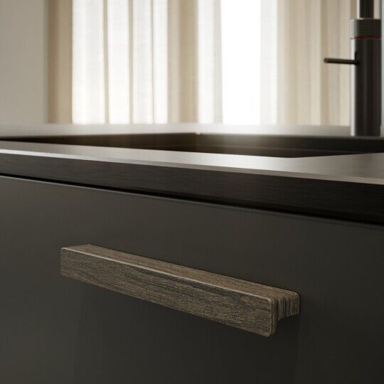 Greep Elan Donker eiken 50mm, 200mm, 600mm en 1200mm