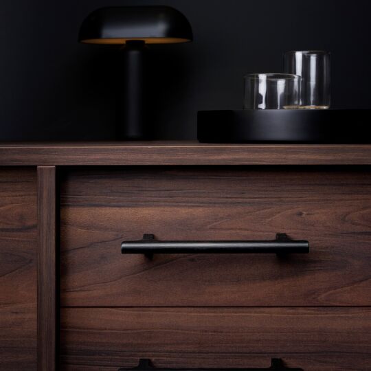 Greep Hinoki 15x160x220mm Bruin brons geborsteld