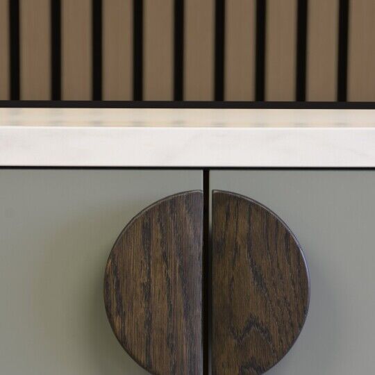 houten handgreep keuken landelijk