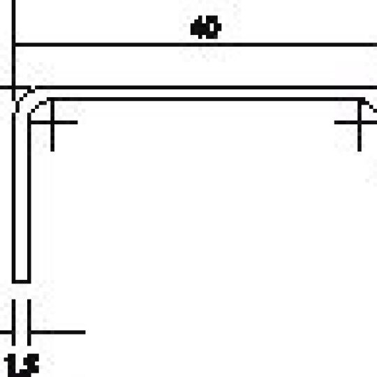 Greep IN 40X128x160mm Brons