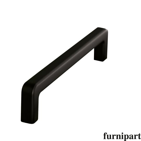 Greep Mango 12mm mat zwart  Leverbaar in 3 lengte maten