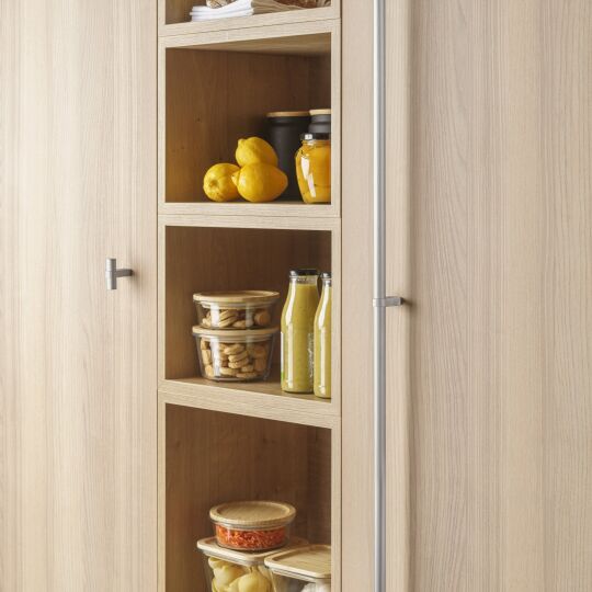 Greep Nobb 16,5mm RVS geborsteld  leverbaar in 3 lengte maten