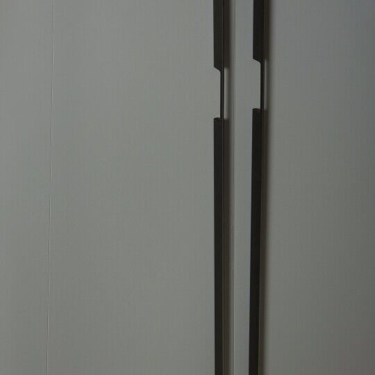 Greep recht a-sym 8x160/1120x1150mm Mat zwart