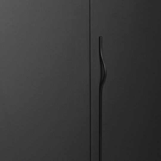 Greep rond a-sym 8x192/992x1040mm Mat zwart