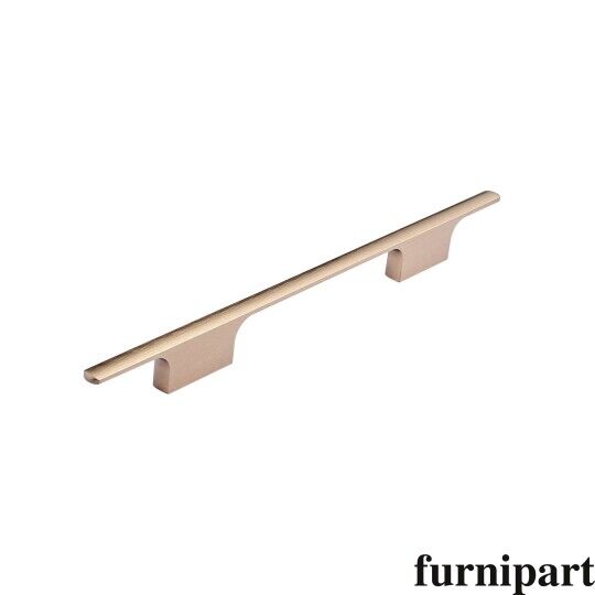 Greep Tau 10x160x286mm Messing geborsteld