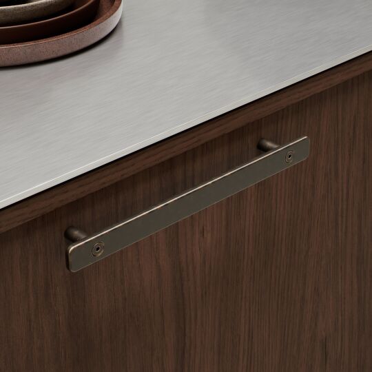 Greep Tool 20mm Donker antiek brons dgh  leverbaar in 2 lengte maten