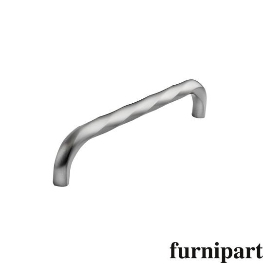 Greep twisted 12x160x172mm RVS look