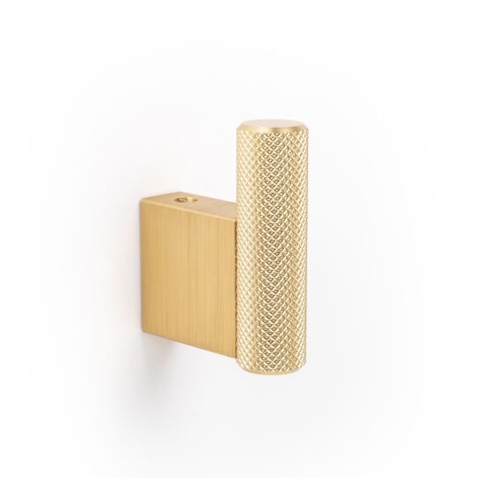 Haak Graf messing geborsteld Ø-14mm H-50mm