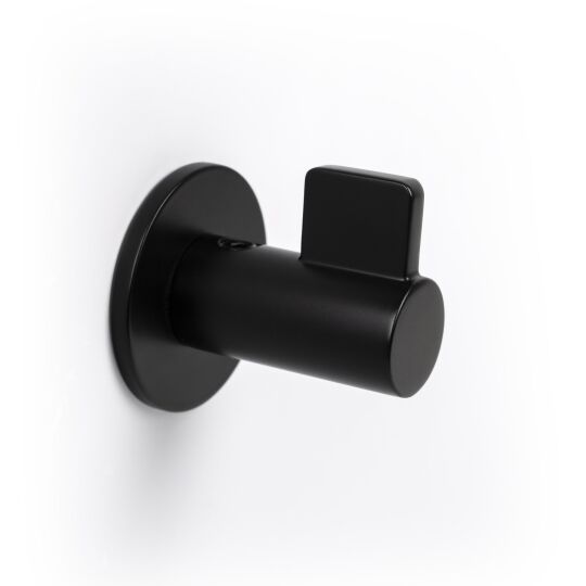 Haak Mano Ø-50mm H-54mm Mat zwart