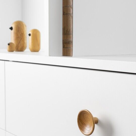 landelijke houten keuken knoppen kast hout