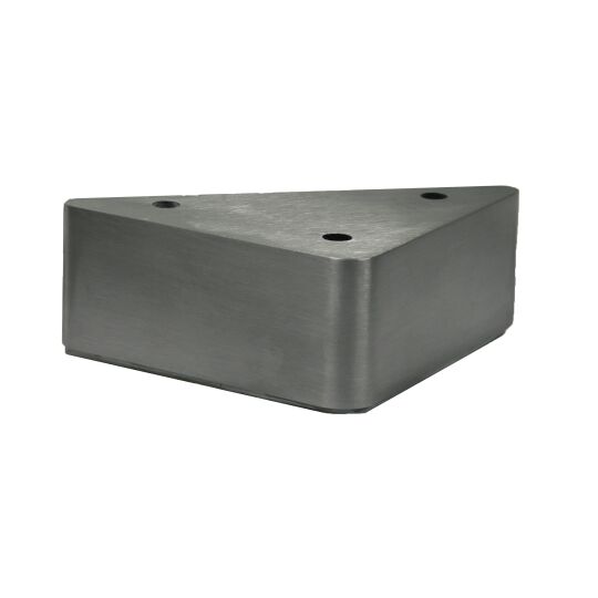 Meubelpoot 60mm aluminium geborsteld plaat