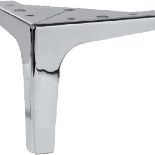 Meubelpoot H-120mm gepolijst plaat