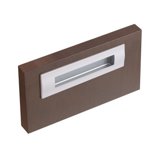 Post inbouwkom 51X128X160mm chromo look