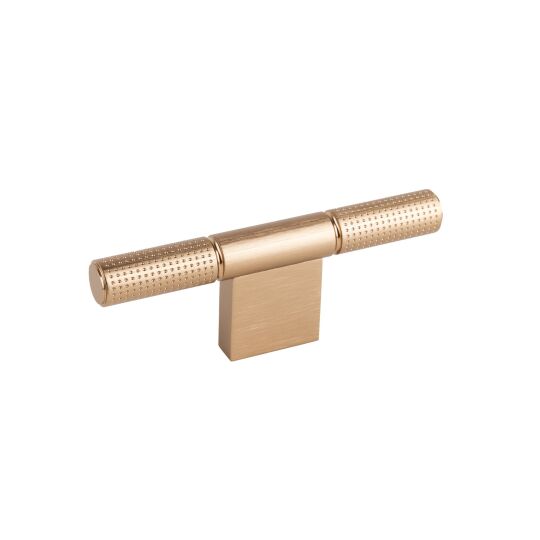 T Knop Point 14x110mm H-40mm Messing geborsteld